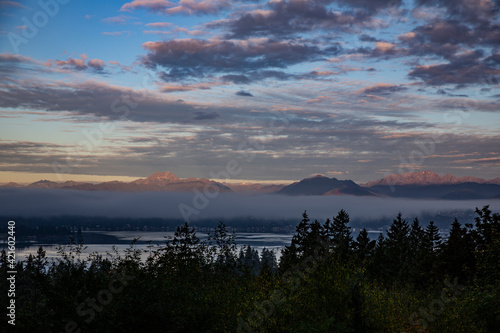 USA  Washington State  Seabeck. Autumn in Hood Canal.