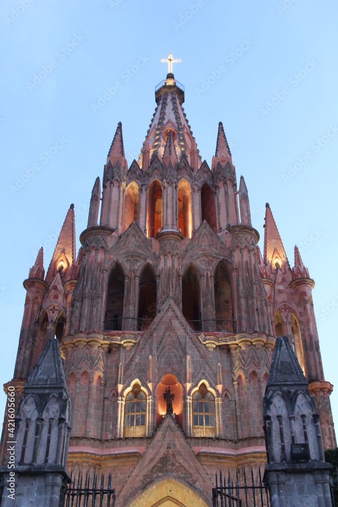 Naklejka premium Iglesia central de San Miguel de Allende