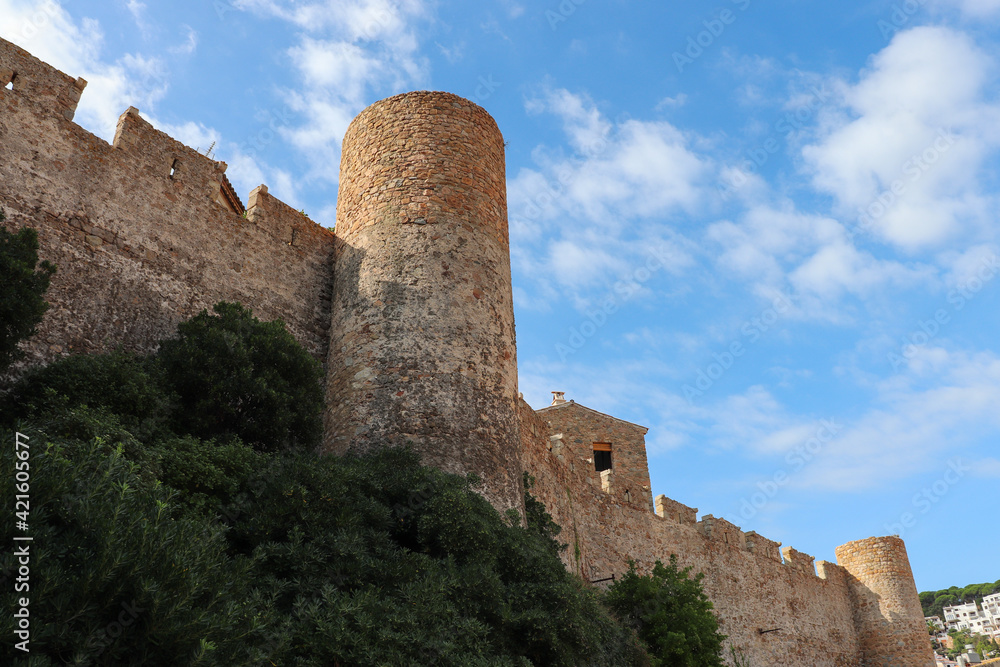 Espagne - Catalogne - Tossa de Mar -  Les fortifications de la vieille ville