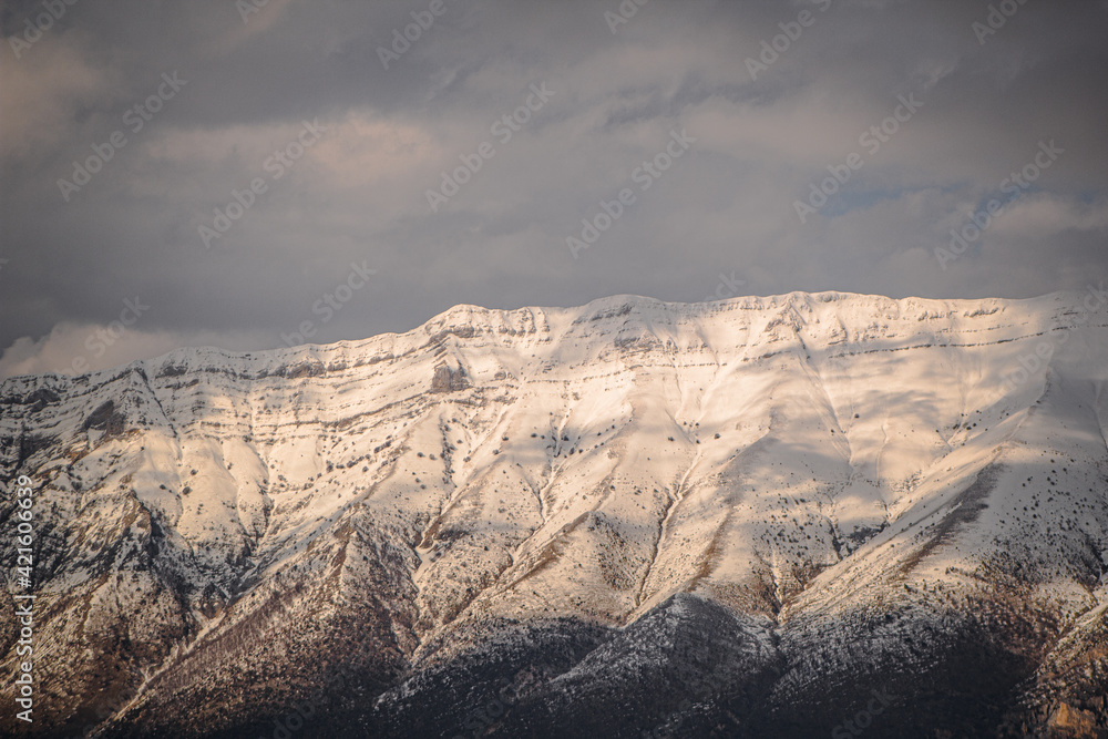 sunset in the mountains