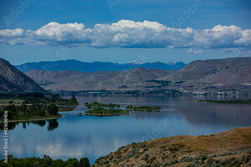 Lake Pateros, Brewster, Washington State, lake, landscape, agriculture, mountains photo