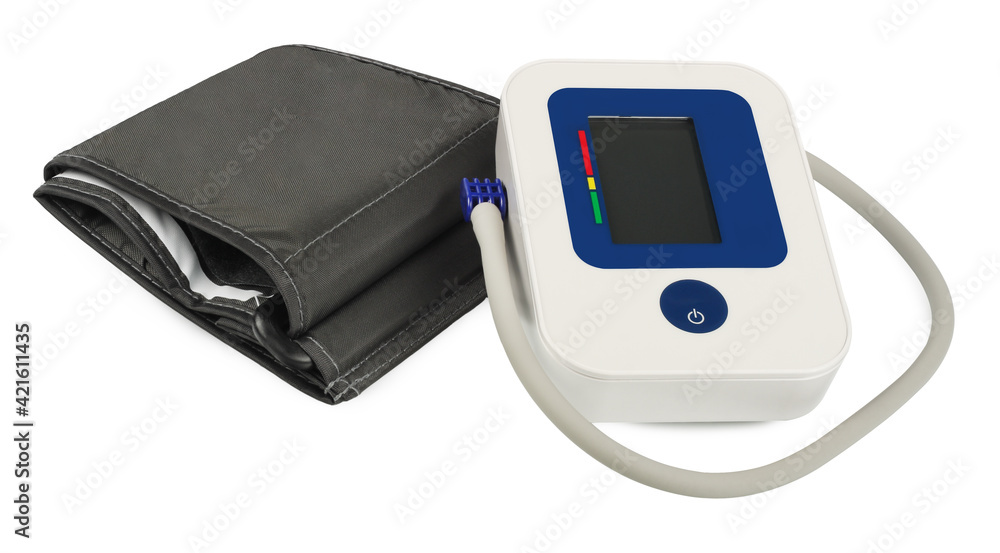 Blood pressure monitor isolated on white background Blood pressure monitor isolated on white background