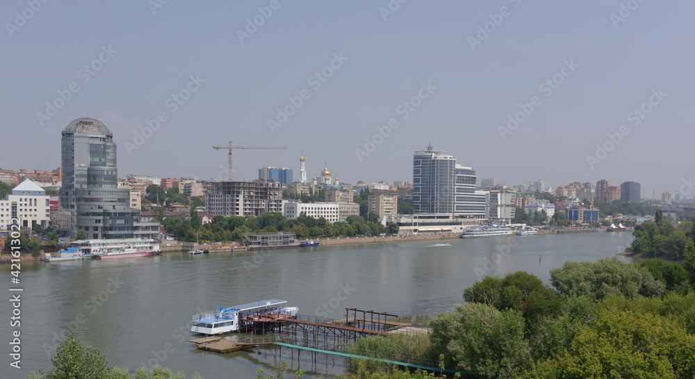 The city of Rostov-on-Don on a hot July afternoon