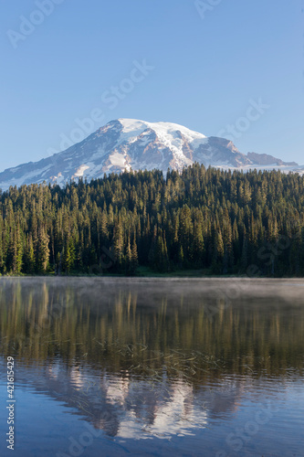USA, Washington State. Mount Rainier National Park, Mount Rainier from Reflections Lake © Danita Delimont