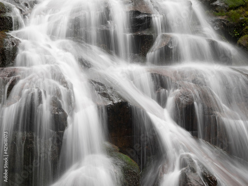 USA  Washington State. Central Cascades  South Bessemer area  Bessemer Creek Falls.