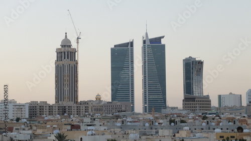 Skyline of Riyadh, Saudi Arabia, view from central Olaya district photo