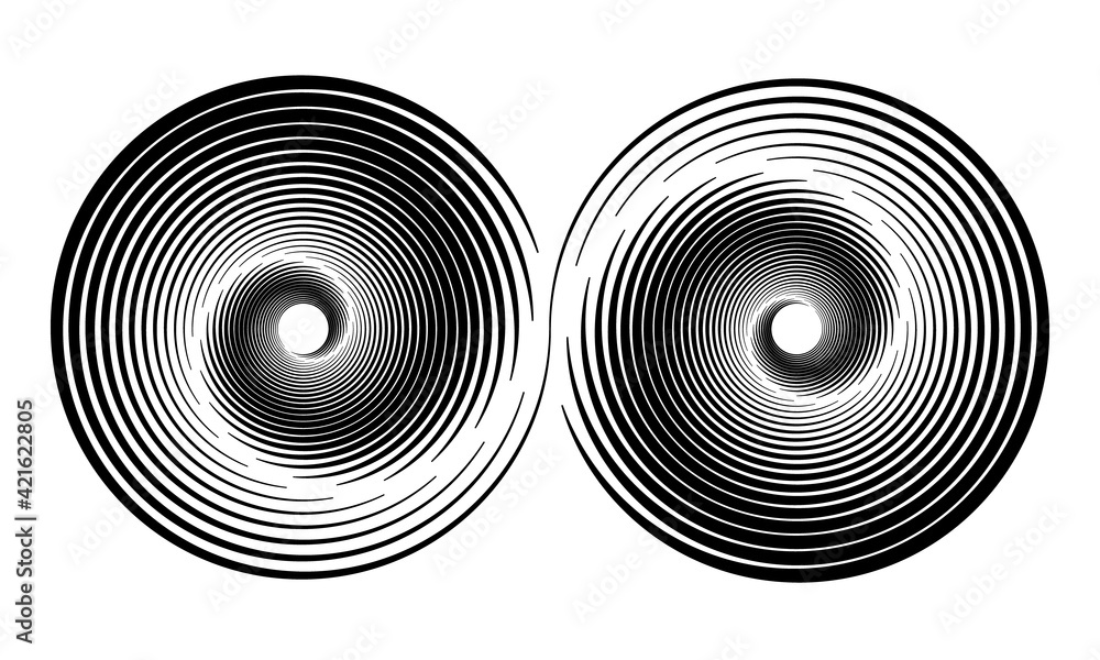 Abstract rotated lines in circle form as background. Design element for prints, logo, sign, symbol and textile pattern. Abstract rotated lines in circle form as background. Design element for prints, logo, sign, symbol and textile pattern.