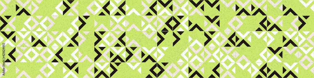 Fototapeta premium Abstract Geometric Pattern generative computational art illustration