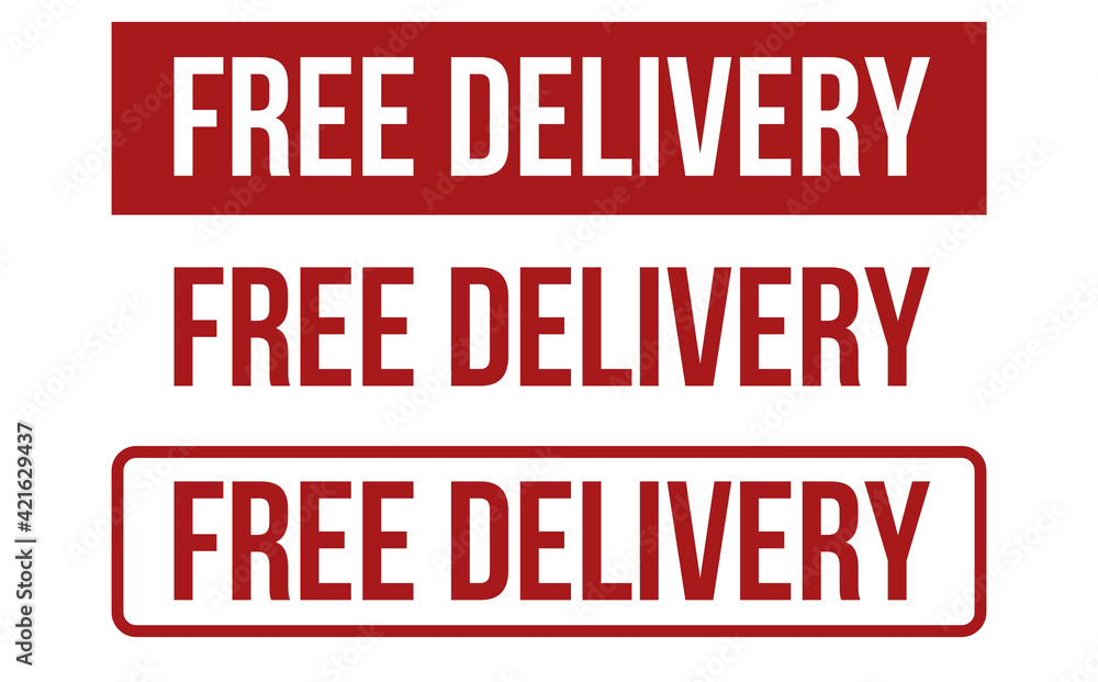 Free Delivery rubber stamp, stamp illustration for manual use, graphic resource Free Delivery rubber stamp, stamp illustration for manual use, graphic resource