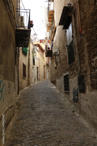 Narrow alley in Palermo  Sicily Italy