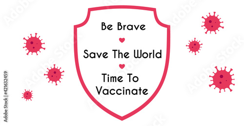 Time to vaccinate banner COVID-19