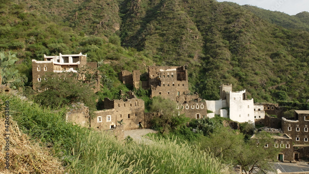 Heritage village of Rijal Almaa in Southern Saudi Arabia