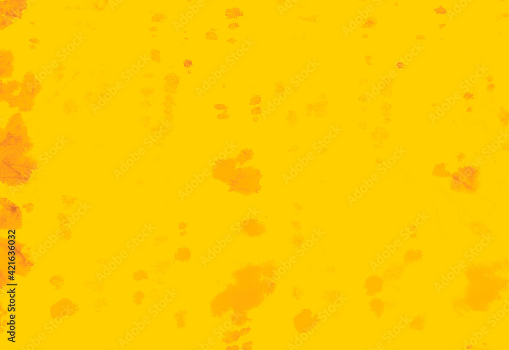 Yellow abstract dirty art. Bright yellow stains.