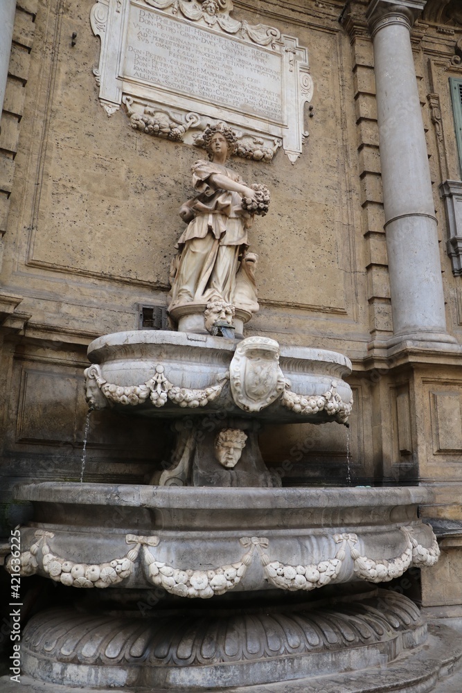 Quattro Canti in Palermo, Sicily Italy Quattro Canti in Palermo, Sicily Italy