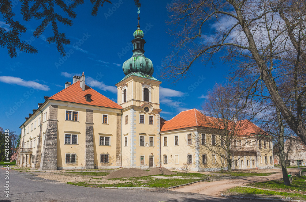 Czech castle Doksy near Ceska Lipa city.