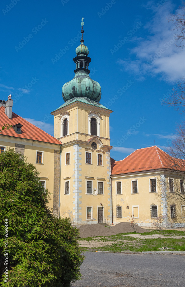 Czech castle Dokdy near Mlada Boleslav and Ceska Lipa city.
