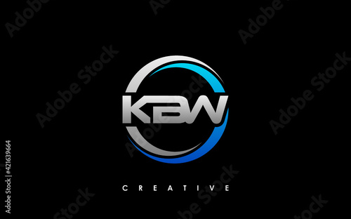 KBW Letter Initial Logo Design Template Vector Illustration © makrufi