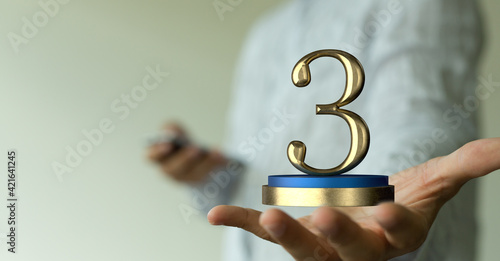 anniversary 3 yearin hand