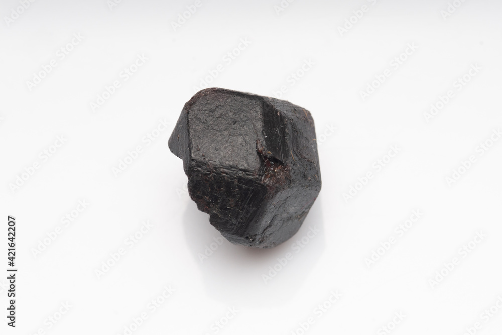 Natural stone garnet on white background Natural stone garnet on white background