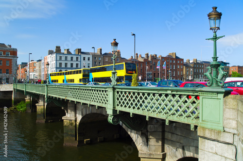 Grattan bridge over the river liffey photo