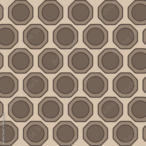 Seamless pattern abstract circles vector decoration