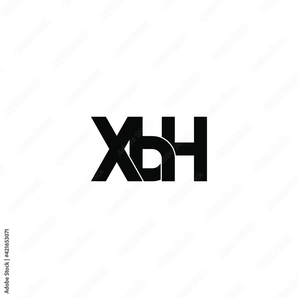 xbh letter original monogram logo design xbh letter original monogram logo design