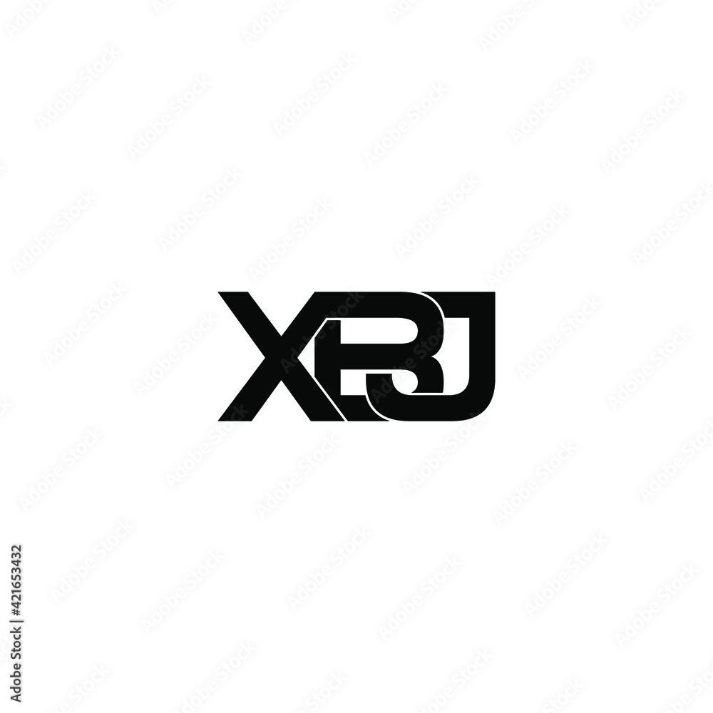 Obraz premium xbj letter original monogram logo design