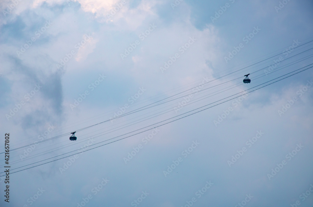 cable car on sky