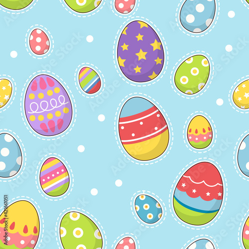 Seamless easter pattern background vector illustration easter day concept