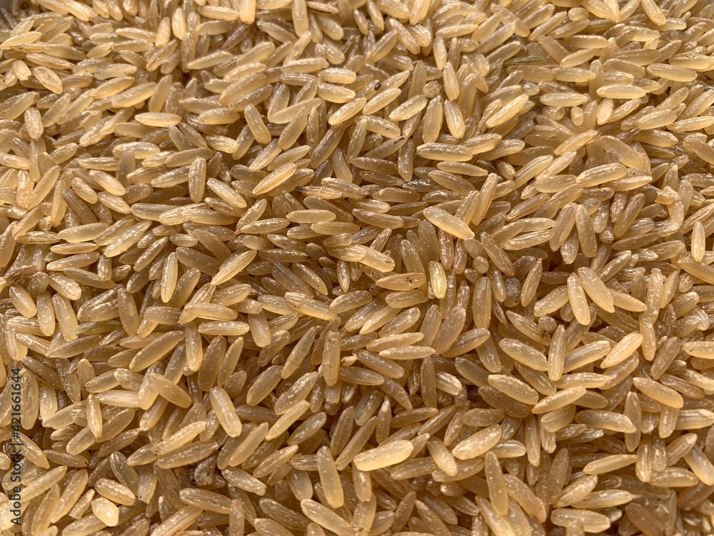 healthy long grain brown rice, beautiful rice grains, high fiber food, low sugar, food, background healthy long grain brown rice, beautiful rice grains, high fiber food, low sugar, food, background
