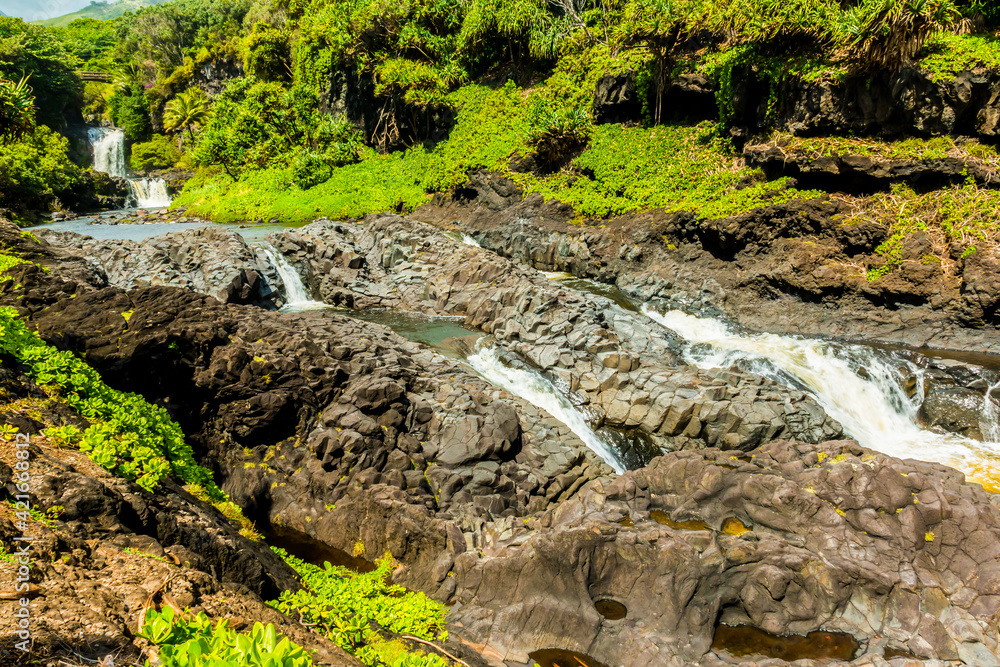 The Pools of Oheo Gulch, Kipahulu District, Haleakala National Park, Maui, Hawaii, USA The Pools of Oheo Gulch, Kipahulu District, Haleakala National Park, Maui, Hawaii, USA