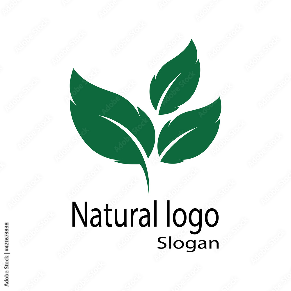 Leaf icon Vector Illustration design Logo template