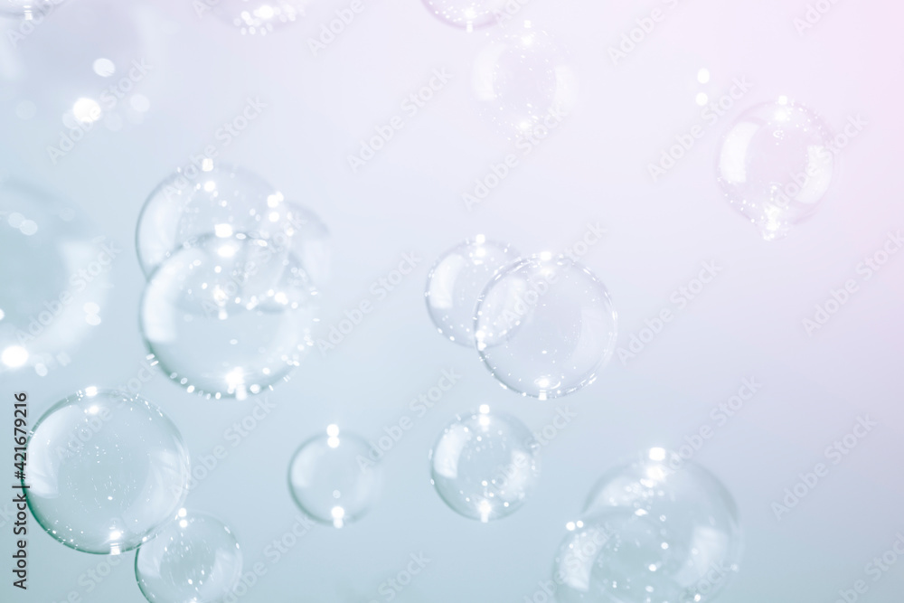 Beautiful Shiny Transparent Soap Bubbles Floating Background. Beautiful Shiny Transparent Soap Bubbles Floating Background.