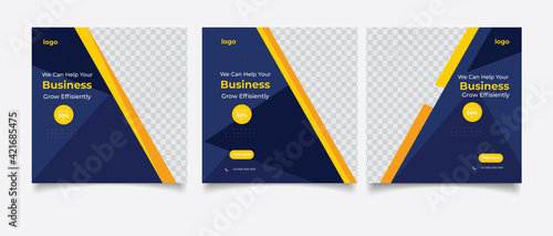 Business promotion and corporate social media banner template