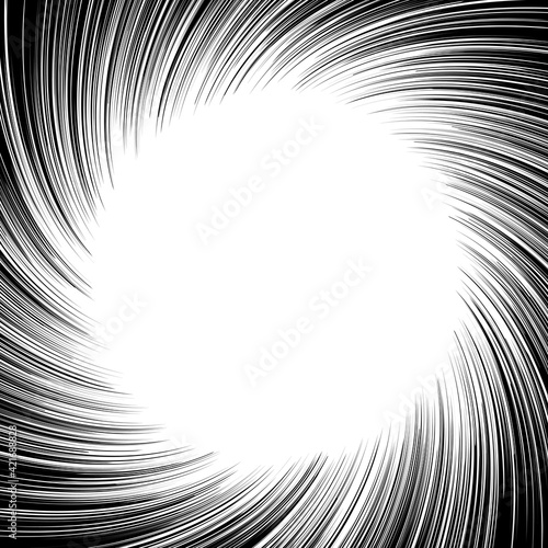 集中線（渦）背景透過PNG