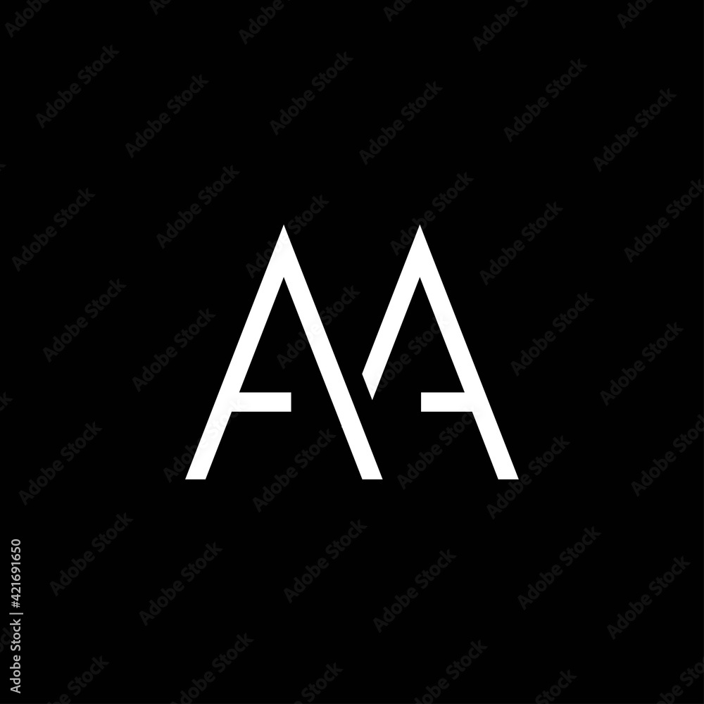 Modern and professional AA initials logo Modern and professional AA initials logo