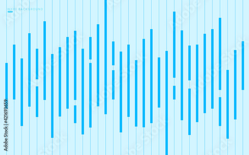 Abstract minimal design stripe and Lines Pattern. Simple soft blue texture. Modern sound wave design. Design element for prints  web  template and textile pattern. Vector illustration