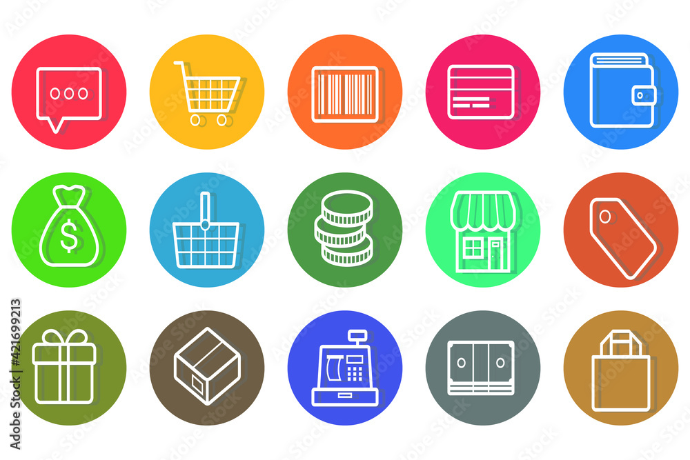 Shopping icon vector illustration Shopping icon vector illustration