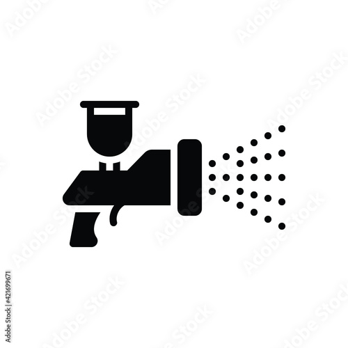 Black solid icon for coating