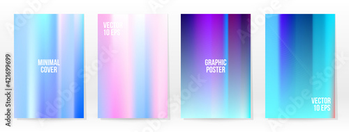 Holographic Poster Set Iridescent Technology Cover