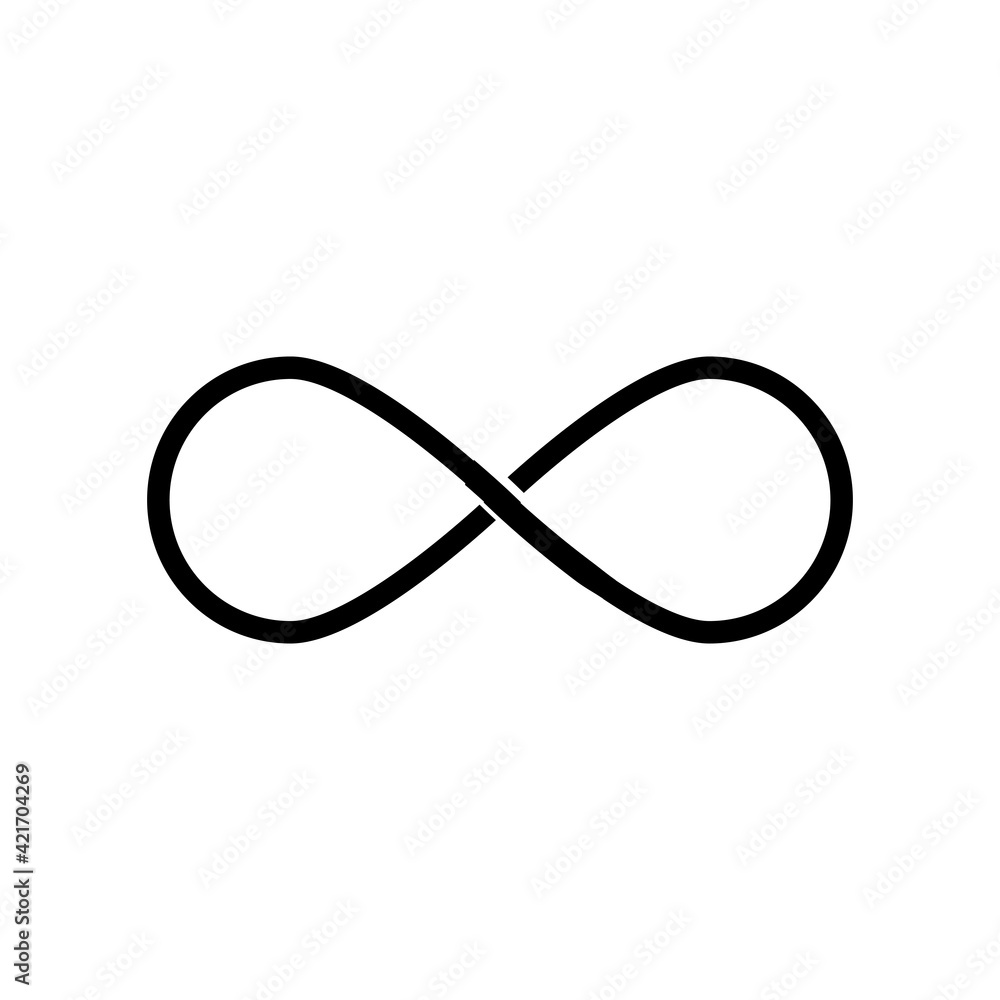 Infinity icon logo template flat trendy illustration Infinity icon logo template flat trendy illustration