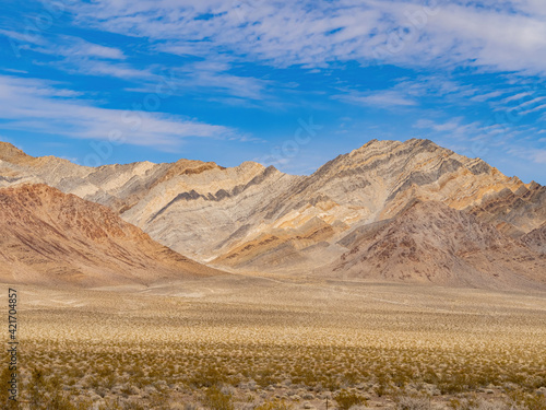 Sunny view of the Meiklejohn Peak at Amargosa Valley