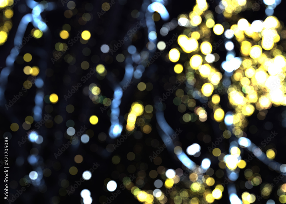 Celebration abstract background with bokeh lights