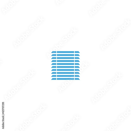 blue blinds vector