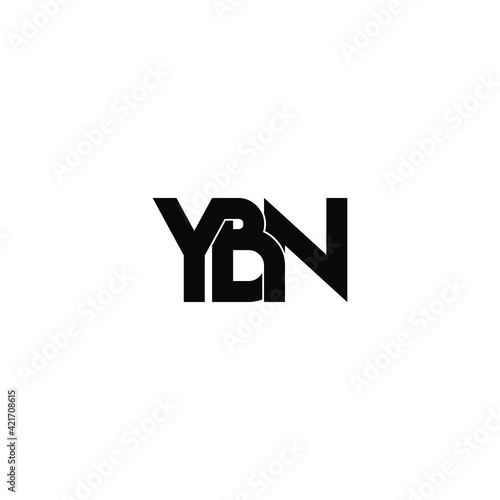 ybn letter original monogram logo design