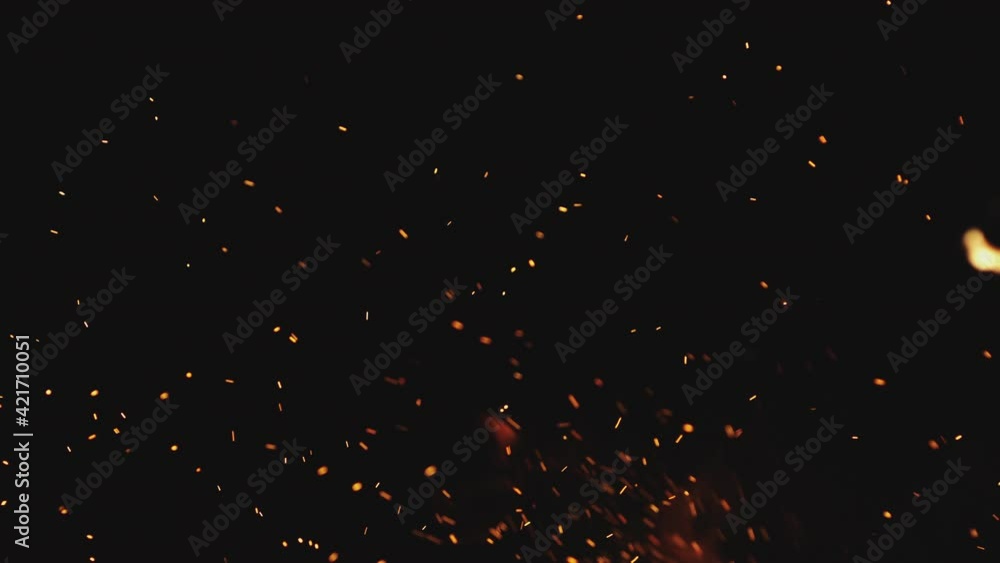 Slow motion of hot fire bokeh burning in the night. Shot on Leica film lenses. Slow motion of hot fire bokeh burning in the night. Shot on Leica film lenses.