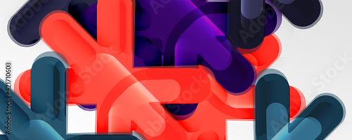 Wallpaper Mural Abstract glossy crosses background for business or technology presentations, internet posters or web brochure covers Torontodigital.ca