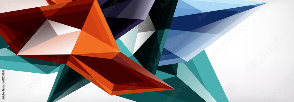 Vector 3d triangles and pyramids abstract background for business or technology presentations, internet posters or web brochure covers Vector 3d triangles and pyramids abstract background for business or technology presentations, internet posters or web brochure covers