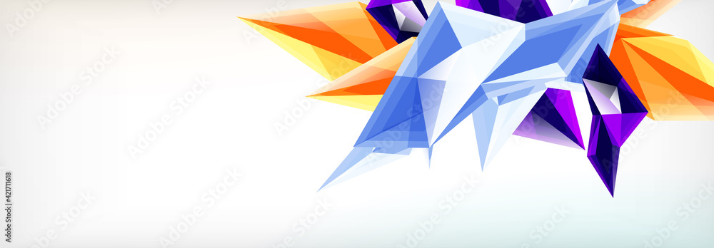 Vector 3d triangles and pyramids abstract background for business or technology presentations, internet posters or web brochure covers Vector 3d triangles and pyramids abstract background for business or technology presentations, internet posters or web brochure covers