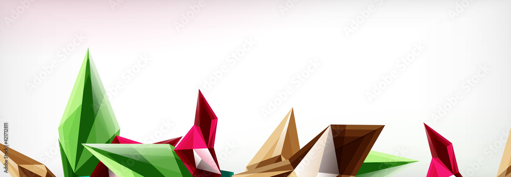 Vector 3d triangles and pyramids abstract background for business or technology presentations, internet posters or web brochure covers Vector 3d triangles and pyramids abstract background for business or technology presentations, internet posters or web brochure covers
